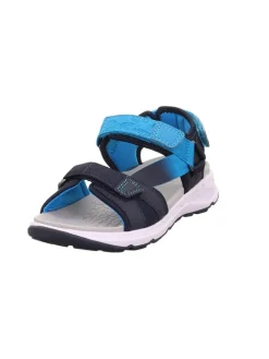 superfit Sandalen·Sandalen^Sandale "Criss cross" in Dunkelblau/ Hellblau
