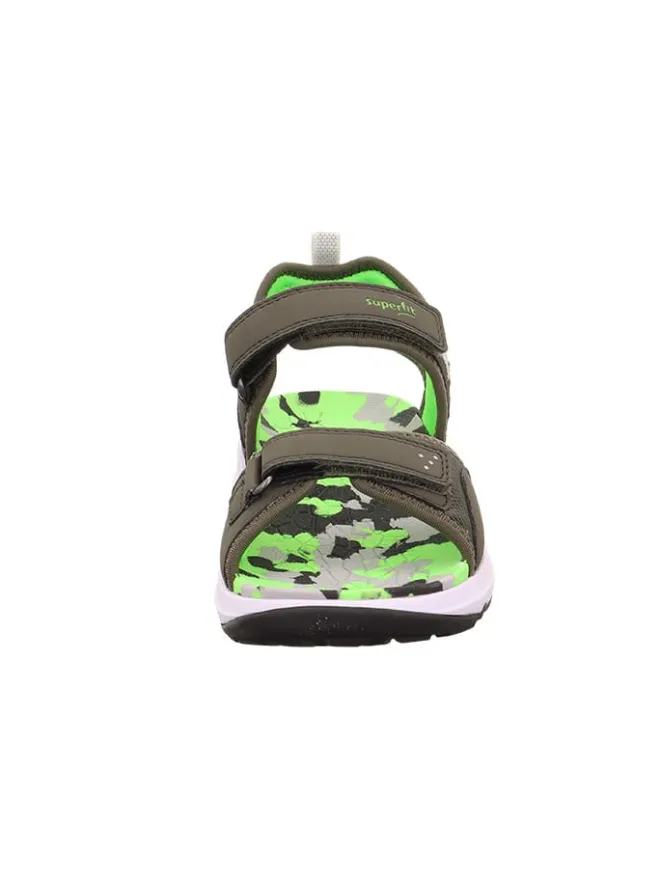superfit Sandalen·Sandalen^Sandale "Criss cross" in Khaki/ Grün