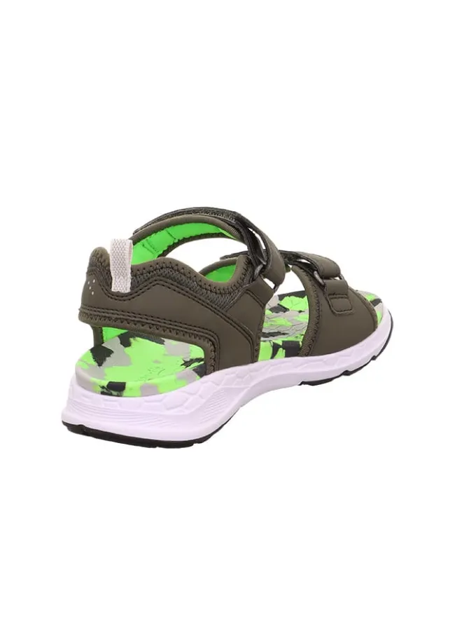 superfit Sandalen·Sandalen^Sandale "Criss cross" in Khaki/ Grün