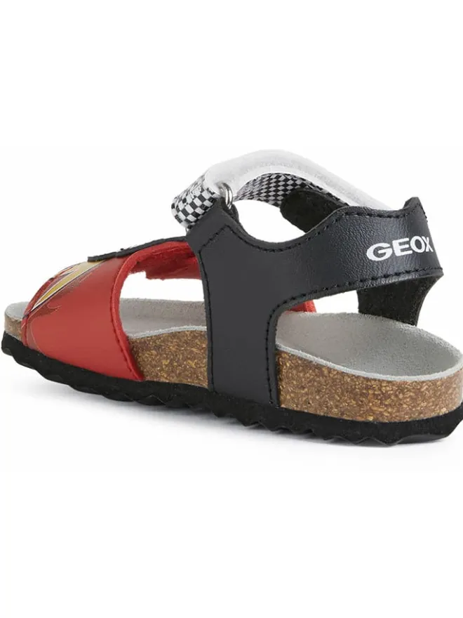 Geox Sandalen^Sandalen "Chalki" in Rot/ Schwarz