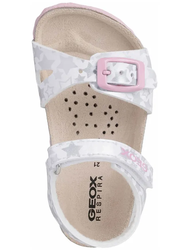 Geox Sandalen^Sandalen "Chalki" in Weiß/ Silber