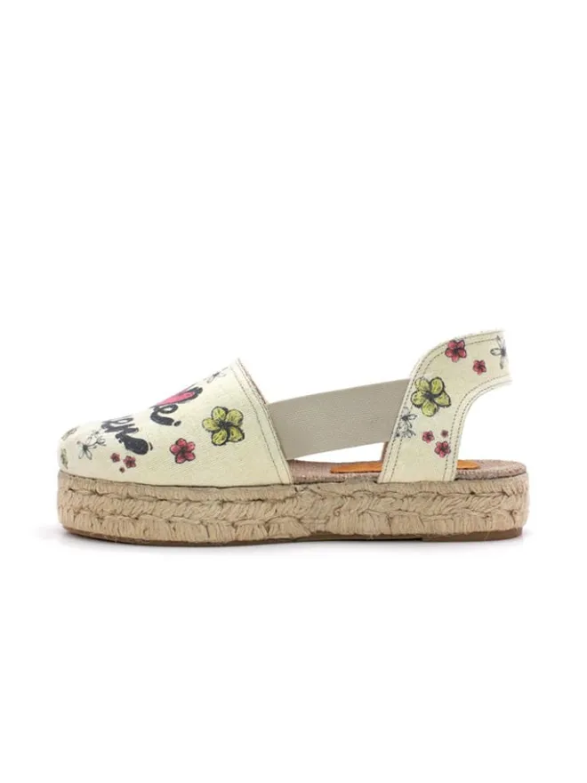 Sandalen in Creme/ Bunt>Calceo Discount