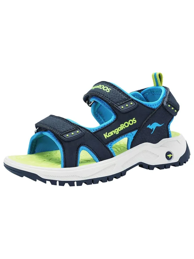 Sandalen in Dunkelblau/ Grün>Kangaroos Hot