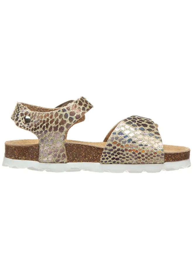 billowy Sandalen^Sandalen in Gold/ Bunt