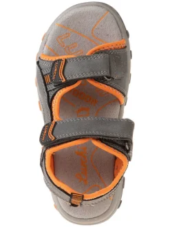 Sandalen in Grau/ Orange><noscript><img width=