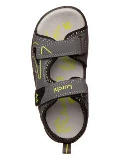Lurchi Sandalen·Sandalen^Sandalen in Grau/ Schwarz/ Gelb