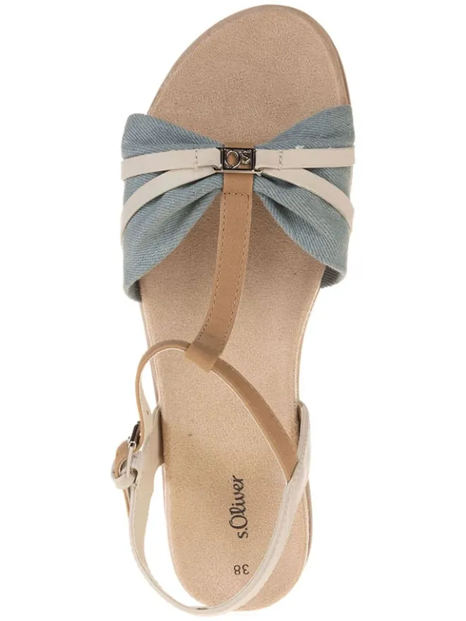 s.Oliver Sandalen^Sandalen in Hellblau/ Beige
