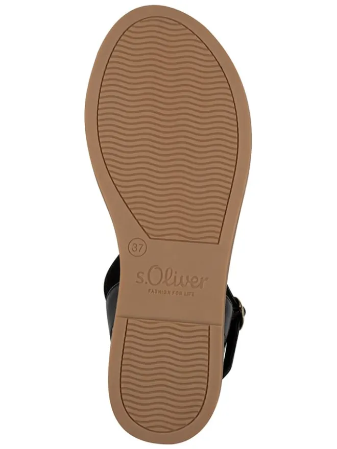 s.Oliver Sandalen^Sandalen in Hellbraun/ Schwarz