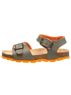 billowy Sandalen^Sandalen in Khaki/ Orange
