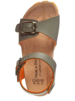 billowy Sandalen^Sandalen in Khaki/ Orange