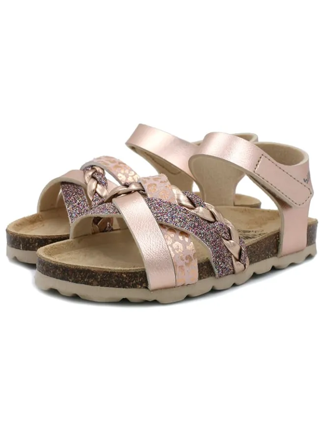 Sandalen in Rosa>billowy