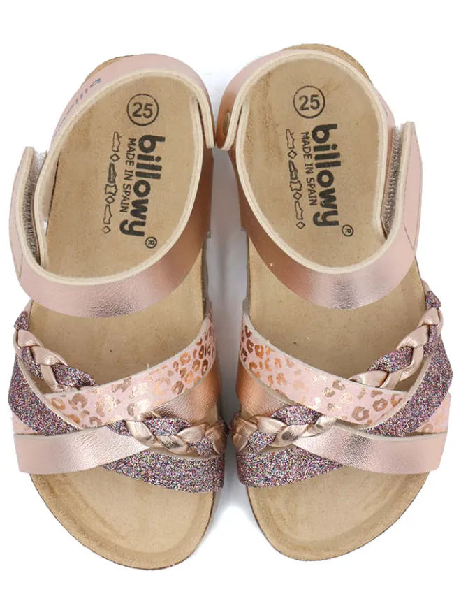 Sandalen in Rosa>billowy