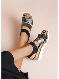 Foreverfolie Sandalen^Sandalen in Schwarz