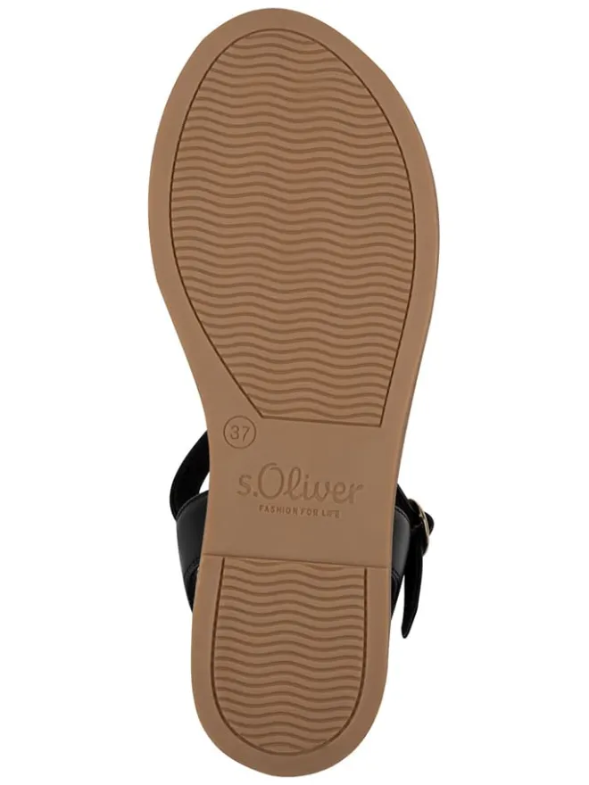 s.Oliver Sandalen^Sandalen in Schwarz/ Beige