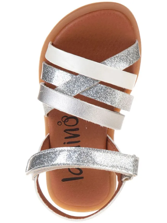 Sandalen in Silber>lamino New