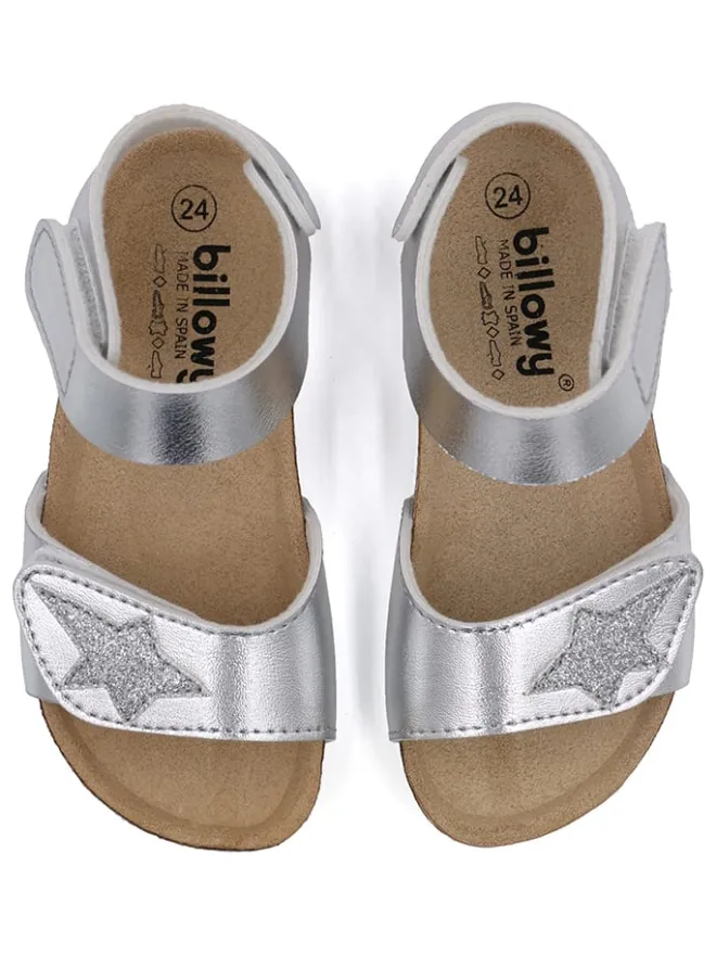 Sandalen in Silber>billowy