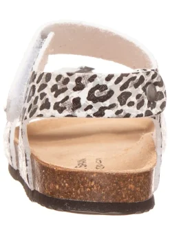 Sandalen in Weiß/ Schwarz><noscript><img width=