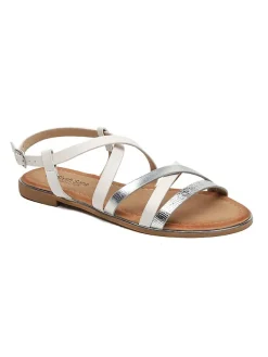 Sixth Sens Sandalen^Sandalen in Weiß/ Silber