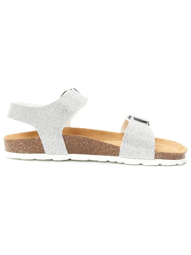 Mandel Sandalen^Sandalen "Ines" in Silber
