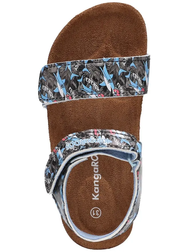 Sandalen "K-Frieda" in Anthrazit/ Blau>Kangaroos Outlet