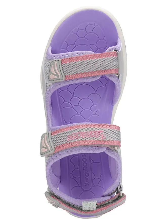 Kangaroos Sandalen·Sandalen^Sandalen "K-Leni Nova" in Grau/Lila