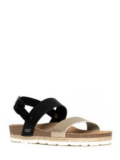 Sunbay Sandalen^Sandalen "Leila" in Schwarz/ Gold