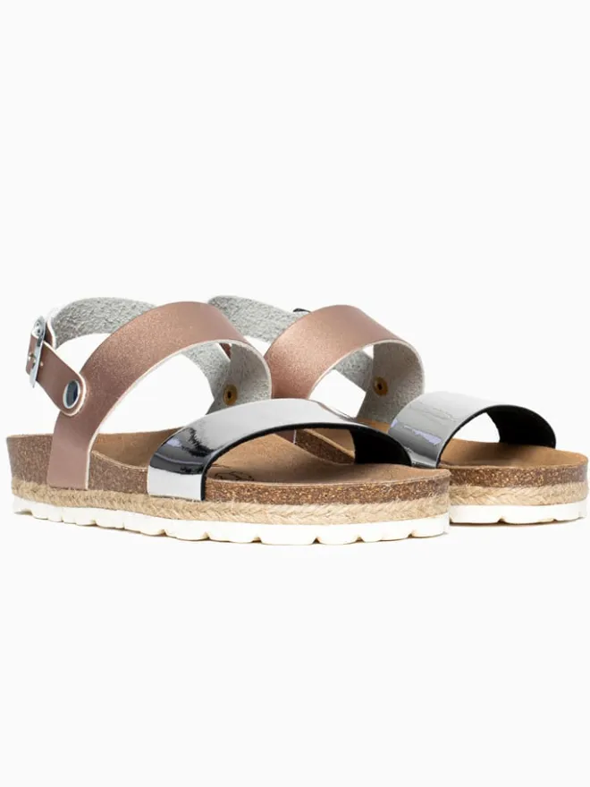 Sunbay Sandalen^Sandalen "Leila" in Silber/ Bronze