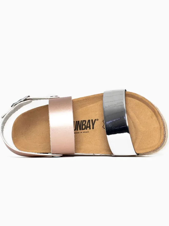 Sunbay Sandalen^Sandalen "Leila" in Silber/ Bronze