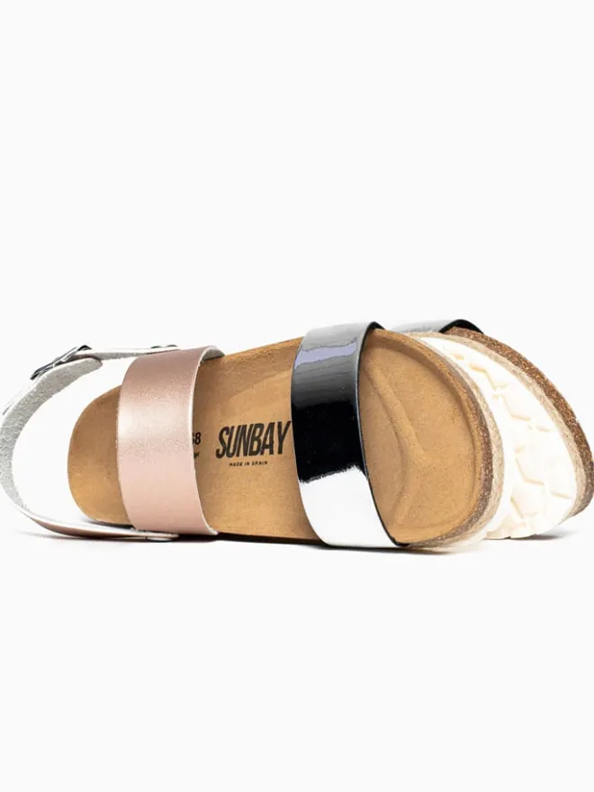 Sunbay Sandalen^Sandalen "Leila" in Silber/ Bronze