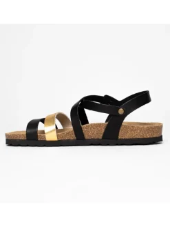 Blue Bay Sandalen^Sandalen "Marte" in Schwarz/ Gold