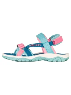 Trollkids Sandalen·Sandalen^Sandalen "Oslofjord" in Hellblau/ Rosa/ Blau