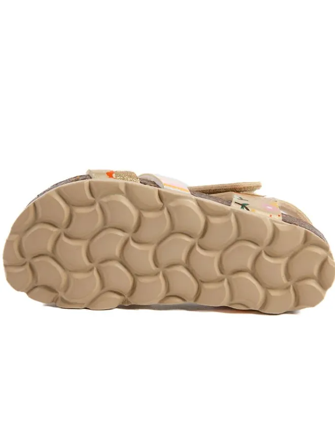 Sandalen "Rosso" in Gold>billowy