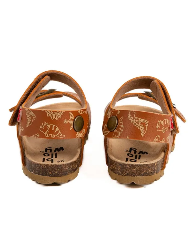 billowy Sandalen·Sandalen^Sandalen "Rosso" in Hellbraun
