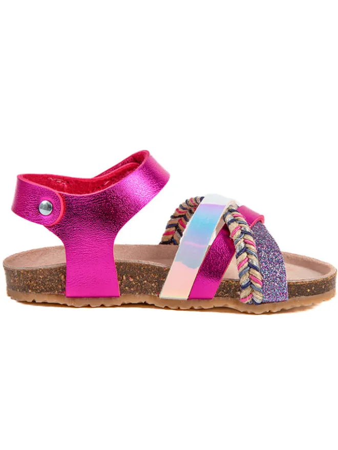 Sandalen "Rosso" in Pink>billowy Hot