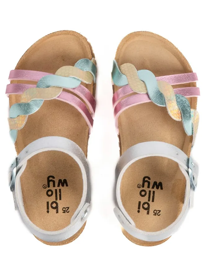 Sandalen "Rosso" in Silber>billowy Hot