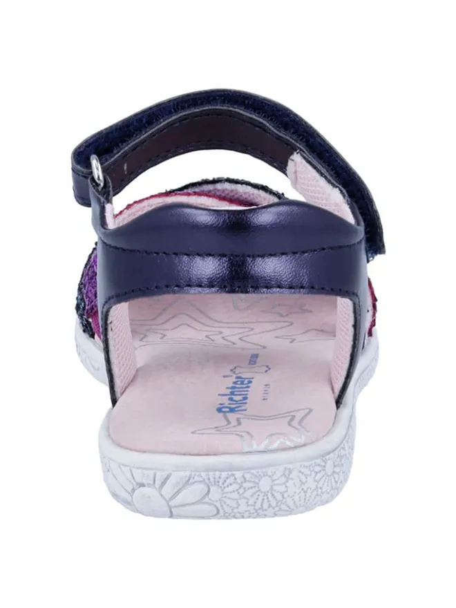 Richter Shoes Sandalen·Sandalen^Sandalen "Sole" in Dunkelblau/ Lila