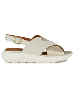 Geox Sandalen^Sandalen "Spherica EC5" in Creme/ Gold
