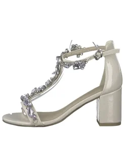 Sandaletten in Creme><noscript><img width=