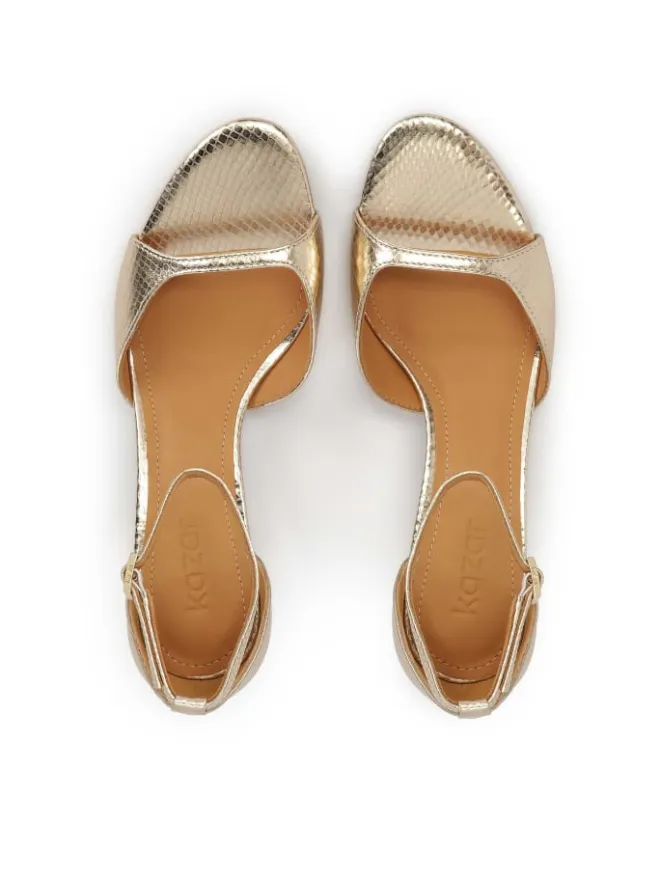 Sandaletten in Gold>Kazar Outlet