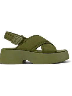 Sandaletten in Khaki><noscript><img width=
