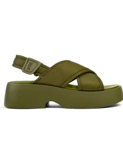 Sandaletten in Khaki><noscript><img width=