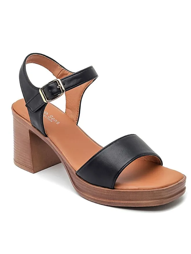 Sixth Sens Sandalen^Sandaletten in Schwarz