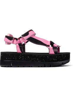 Sandaletten in Schwarz/ Rosa><noscript><img width=