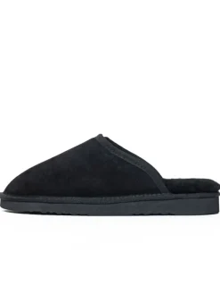 Schaffell-Hausschuhe "Emerald" in Schwarz>Gooce