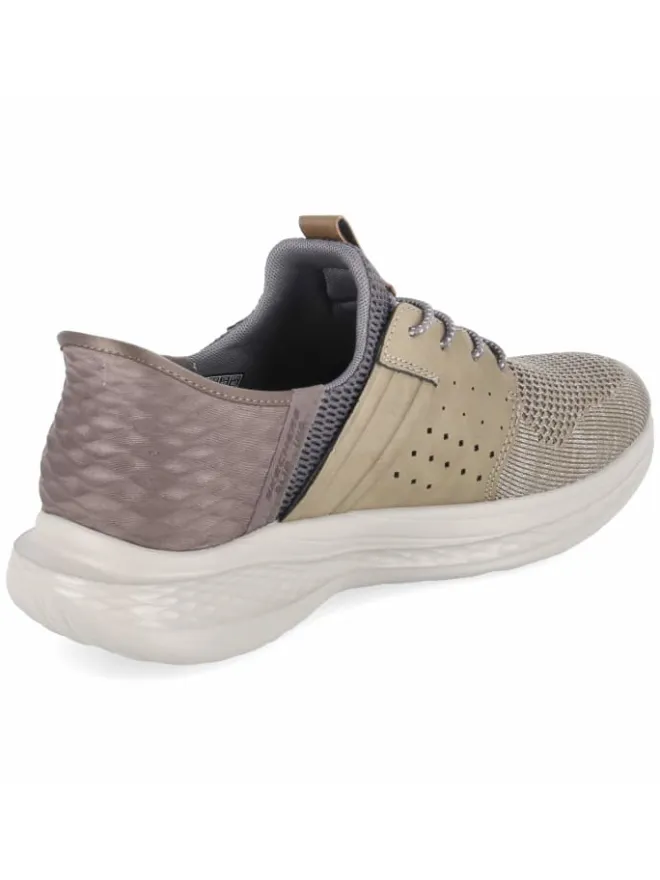Schnürhalbschuh in grau>Skechers Discount