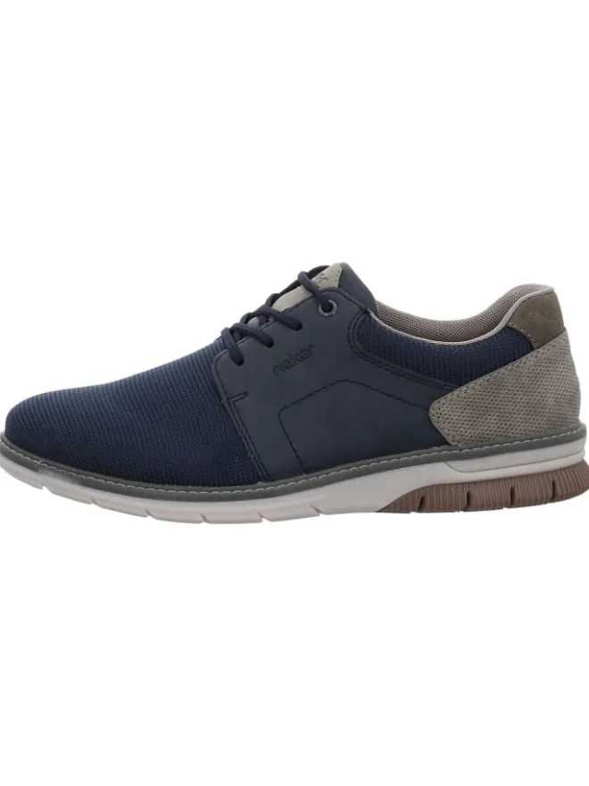 Schnürschuh in grau>rieker Discount