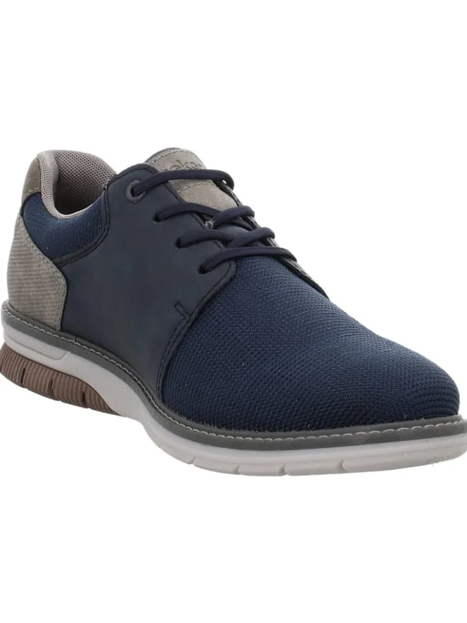 Schnürschuh in grau>rieker Discount