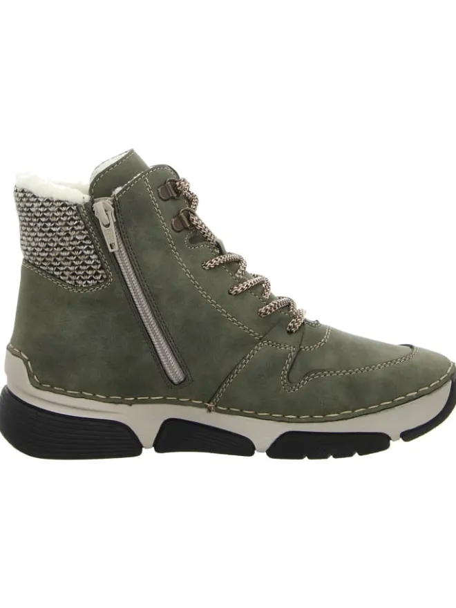 Schnürschuh in grün>rieker Clearance