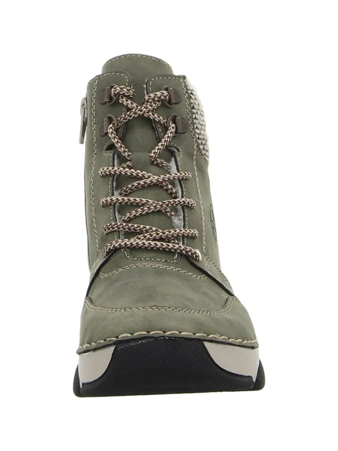 Schnürschuh in grün>rieker Clearance