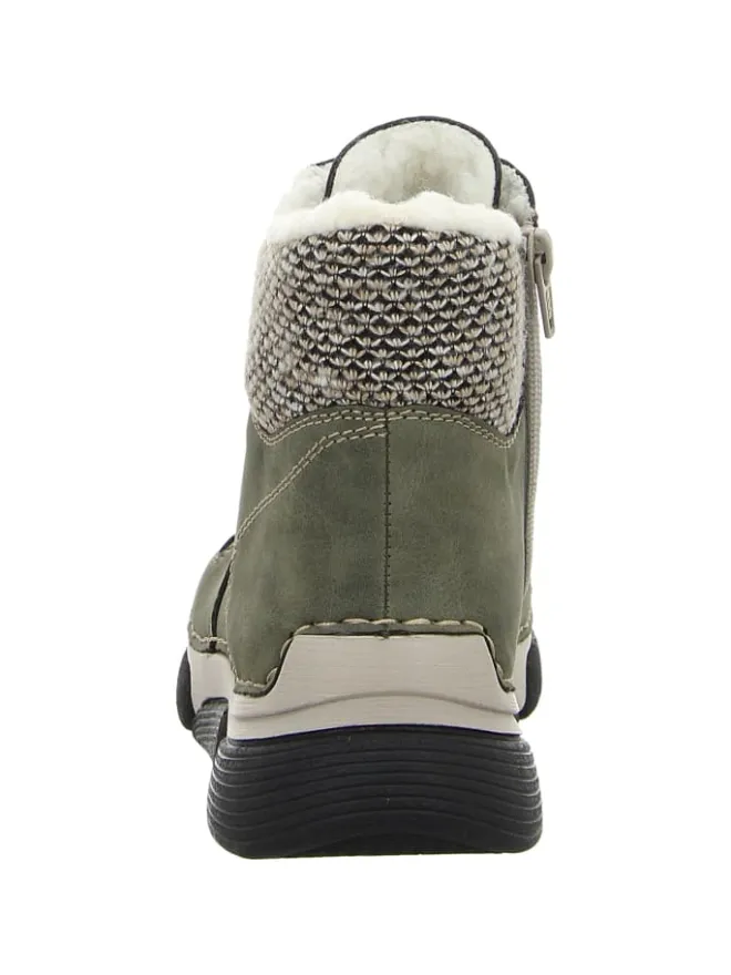 Schnürschuh in grün>rieker Clearance